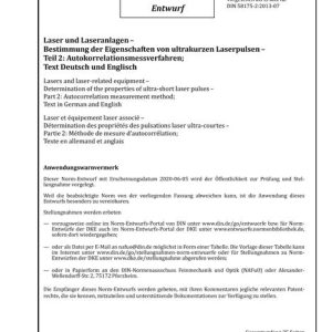 DIN 58175-2 - DRAFT pdf