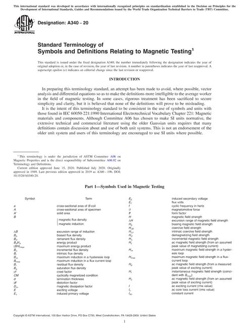 ASTM A340-20 pdf