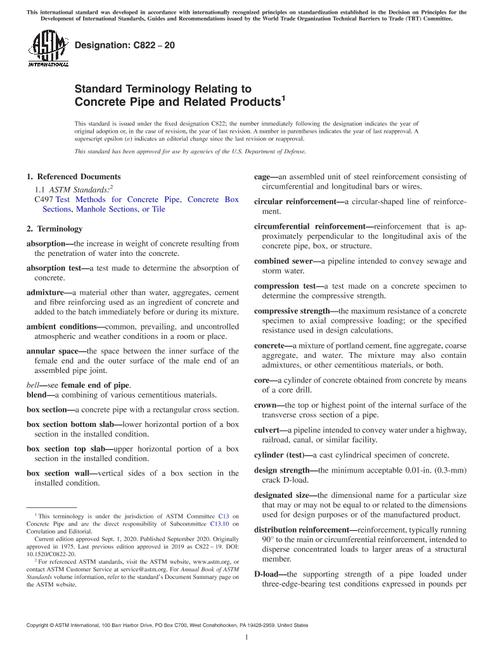 ASTM C822-20 pdf