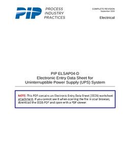 PIP ELSAP04-D EEDS pdf