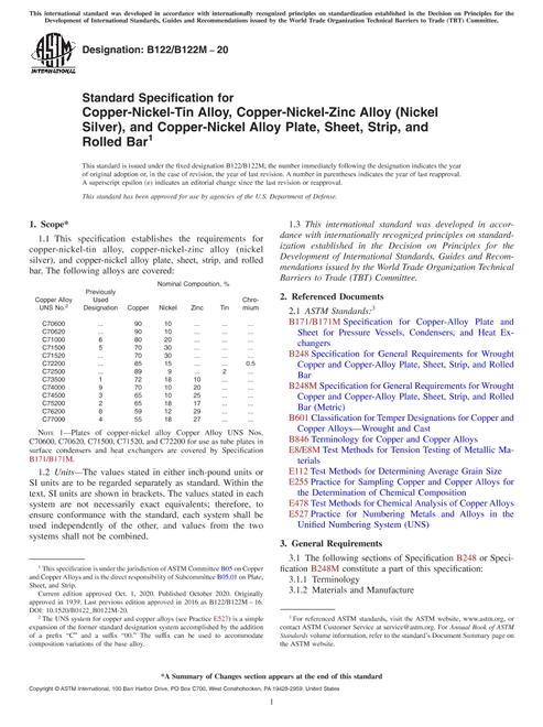 ASTM B122/B122M-20 pdf