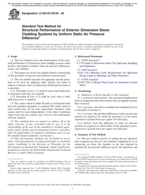 ASTM C1201/C1201M-20 pdf