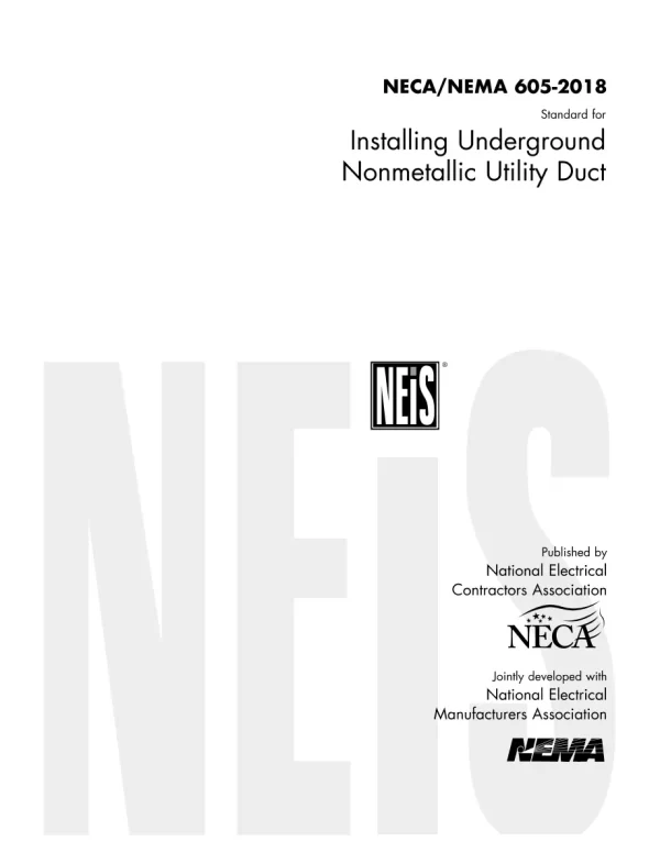 NECA 605-2018 pdf