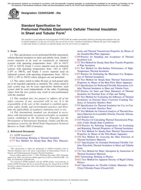 ASTM C534/C534M-20a pdf