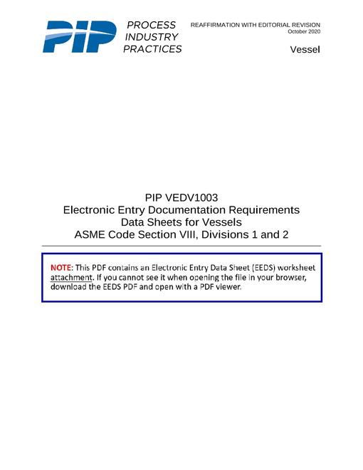 PIP VEDV1003 EEDS pdf