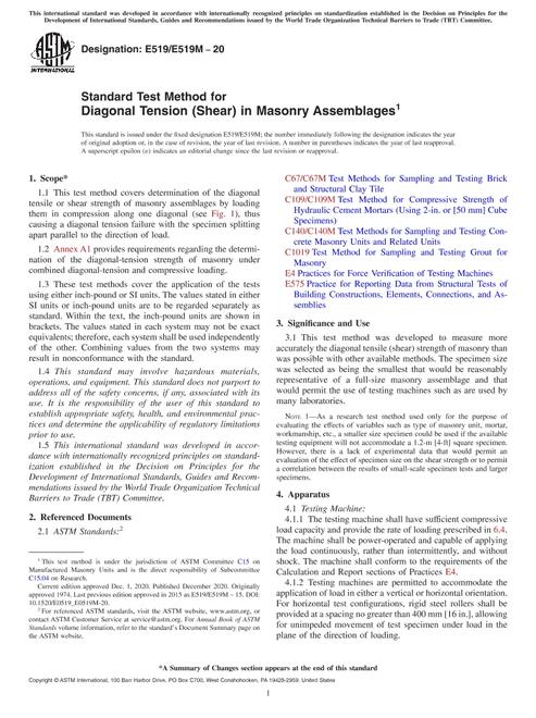 ASTM E519/E519M-20 pdf