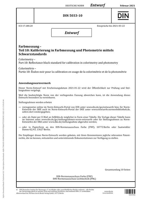 DIN 5033-10 - DRAFT pdf