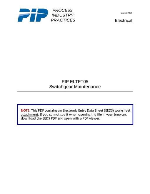 PIP ELTFT05 EEDS pdf