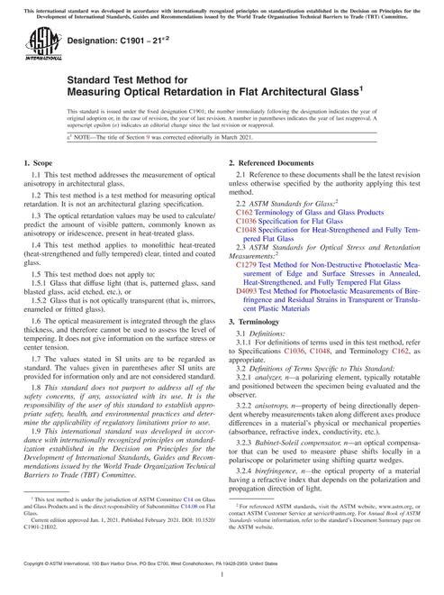 ASTM C1901-21e2 pdf