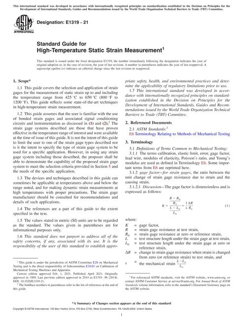 ASTM E1319-21 pdf