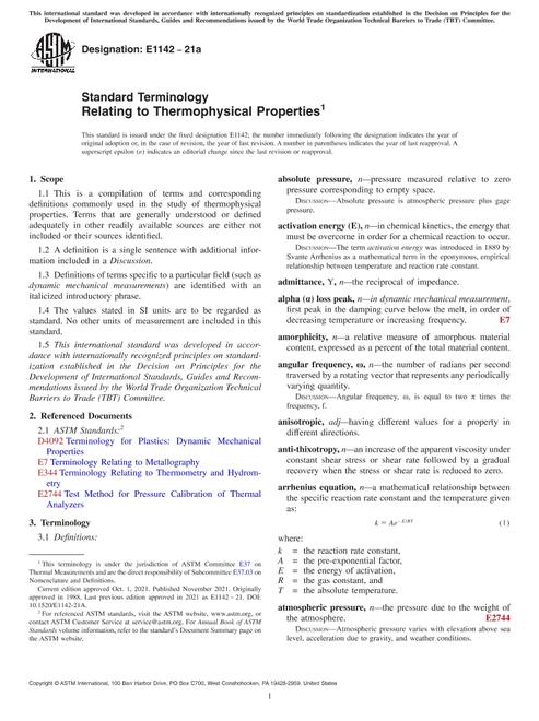 ASTM E1142-21a pdf