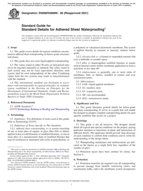 ASTM D5898/D5898M-96(2021) pdf