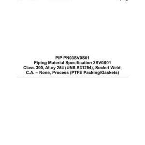 PIP PN03SV0S01 pdf