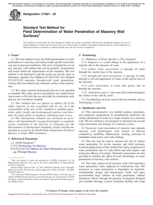 ASTM C1601-22 pdf