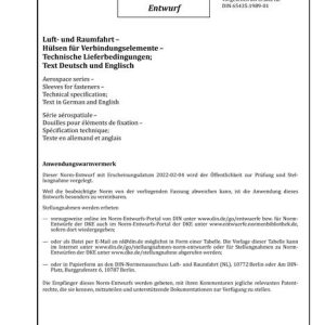 DIN 65435 - DRAFT pdf