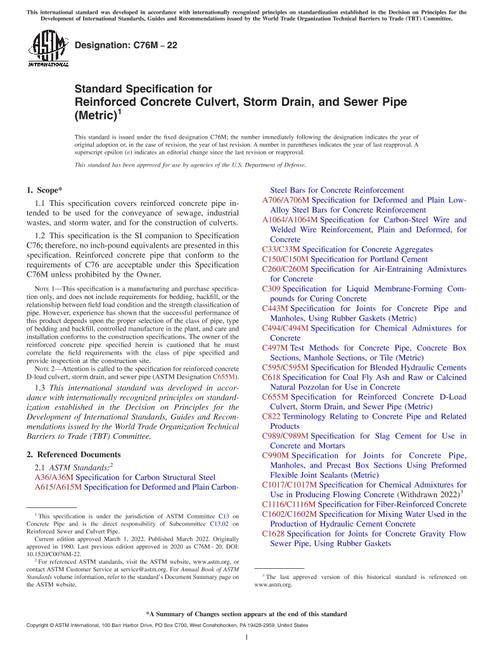 ASTM C76M-22 pdf