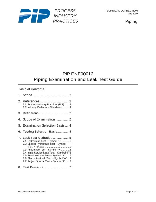 PIP PNE00012 pdf