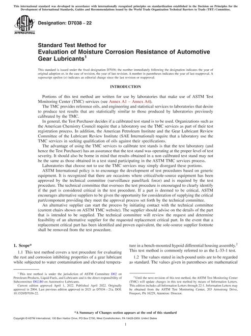 ASTM D7038-22 pdf