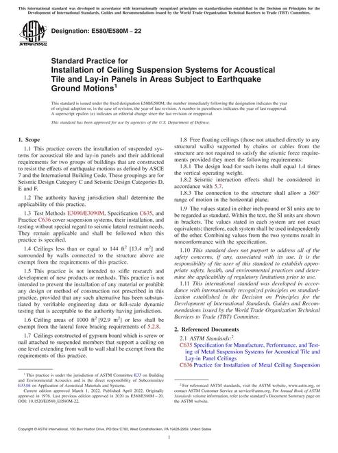 ASTM E580/E580M-22 pdf