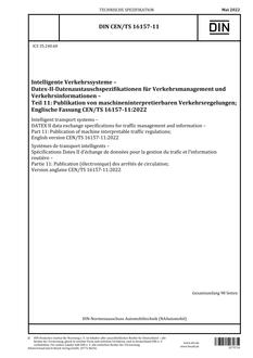 DIN CEN/TS 16157-11 pdf