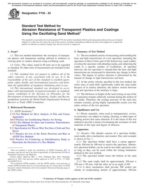 ASTM F735-22 pdf