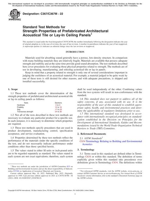 ASTM C367/C367M-22 pdf