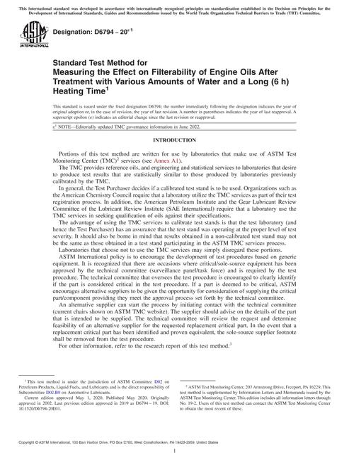 ASTM D6794-20e1 pdf