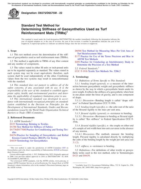 ASTM D6575/D6575M-22 pdf