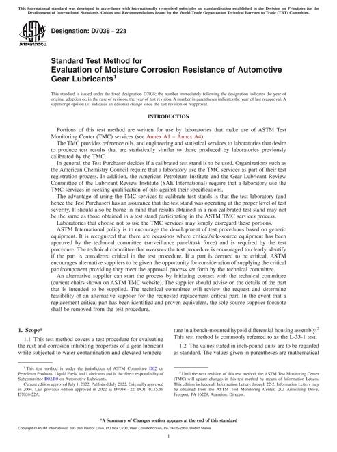 ASTM D7038-22a pdf