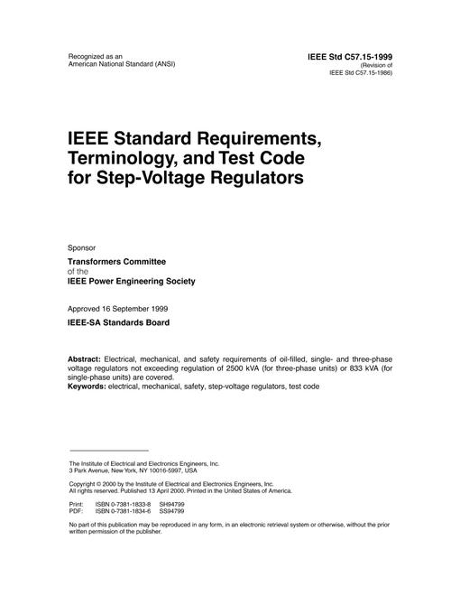 IEEE C57.15-1999 pdf