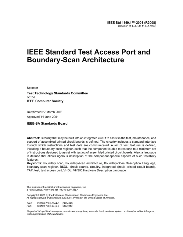 IEEE 1149.1-2001 pdf