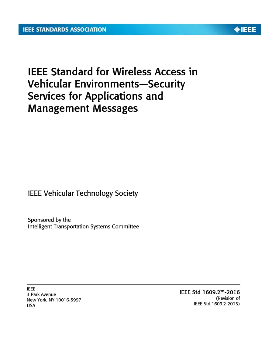 IEEE 1609.2-2016 pdf