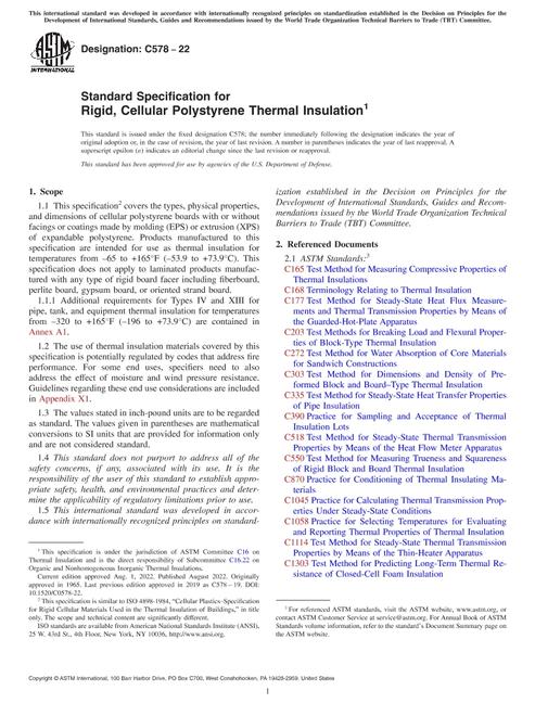 ASTM C578-22 pdf