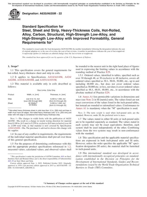 ASTM A635/A635M-22 pdf