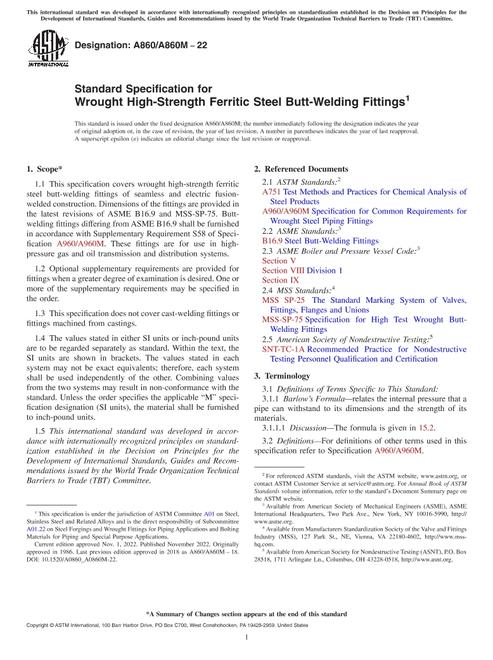 ASTM A860/A860M-22 pdf