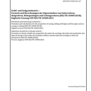 DIN CEN ISO/TR 10400 pdf