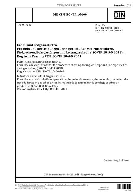 DIN CEN ISO/TR 10400 pdf