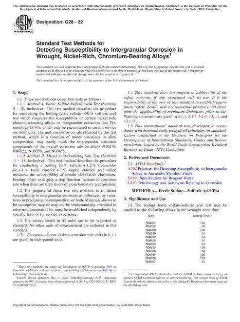 ASTM G28-22 pdf