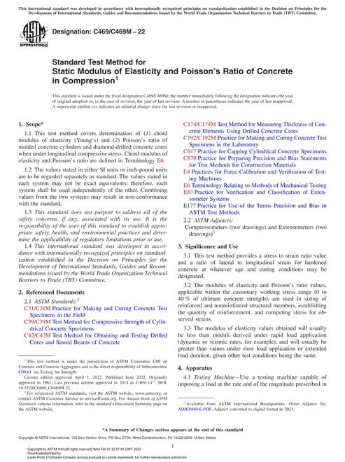 ASTM C469/C469M-22 pdf