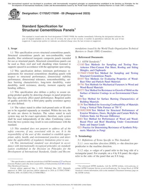 ASTM C1705/C1705M-09(2023) pdf