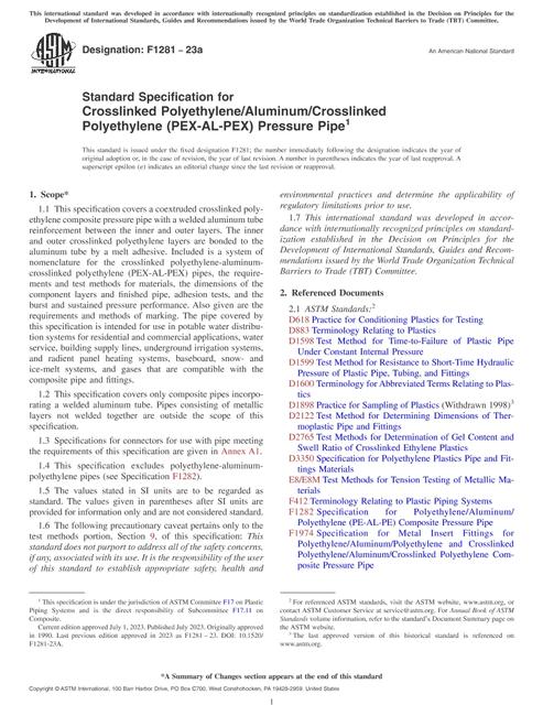 ASTM F1281-23a pdf