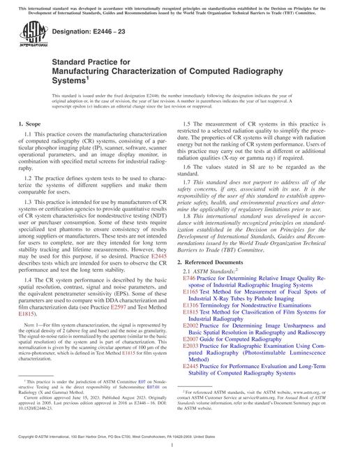 ASTM E2446-23 pdf