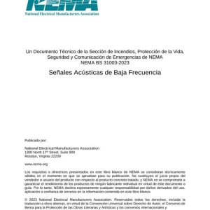 NEMA BS 31003-2023 Spanish pdf