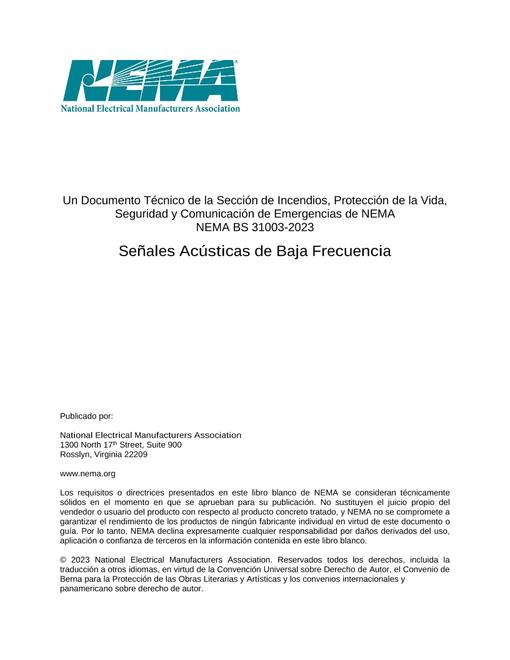 NEMA BS 31003-2023 Spanish pdf