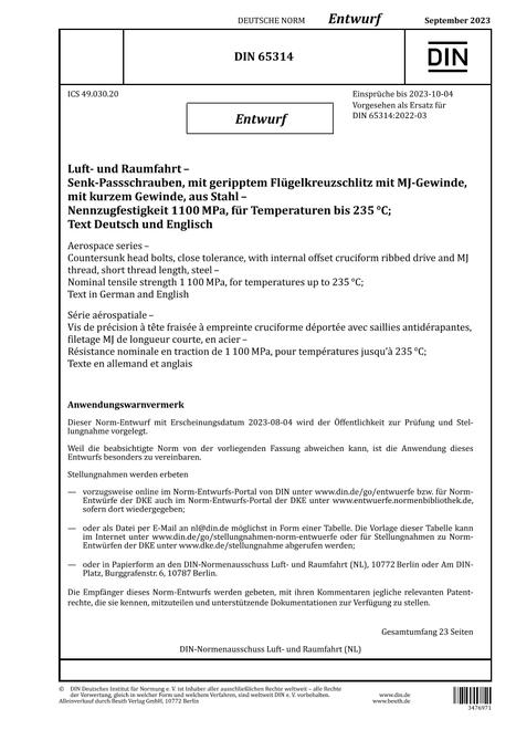 DIN 65314 - DRAFT pdf