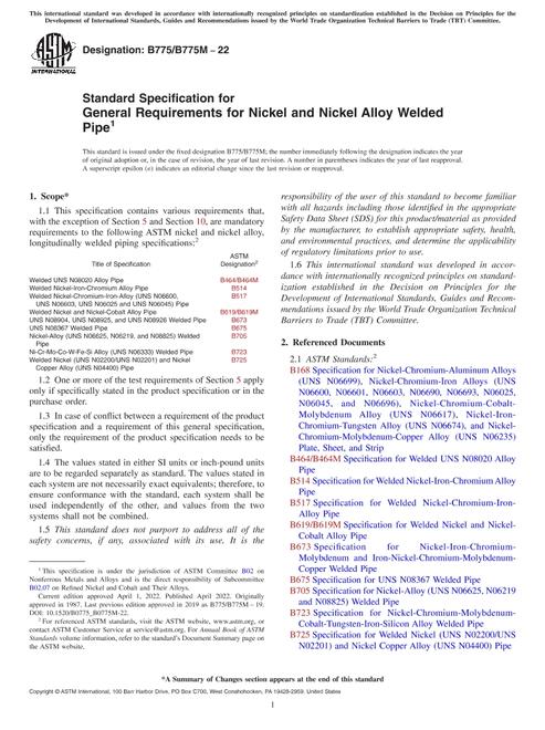 ASTM B775/B775M-22 pdf