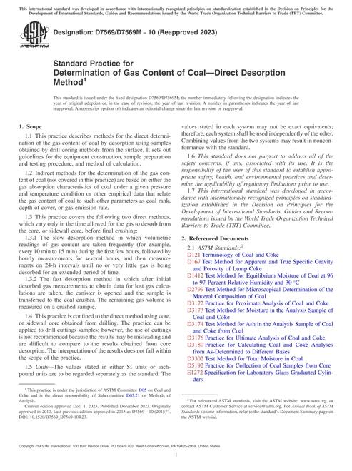 ASTM D7569/D7569M-10(2023) pdf