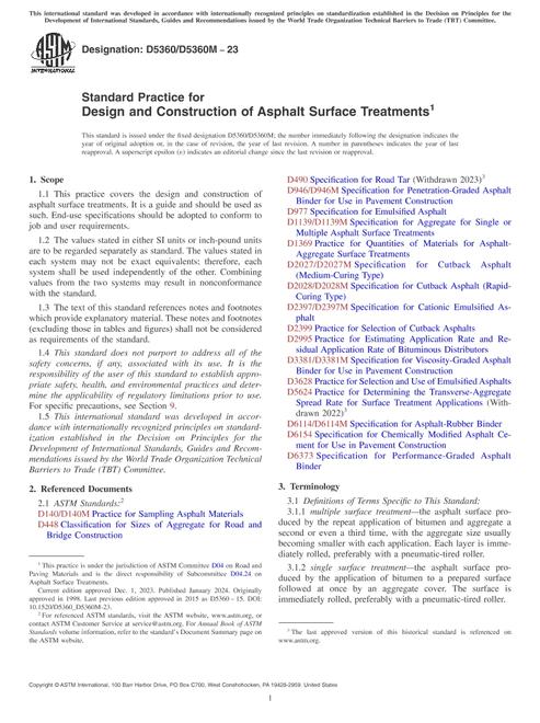 ASTM D5360/D5360M-23 pdf