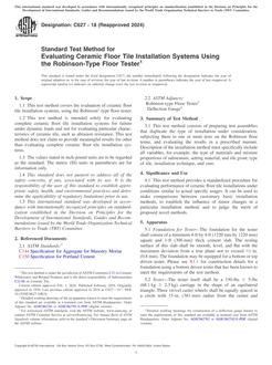 ASTM C627-18(2024) pdf