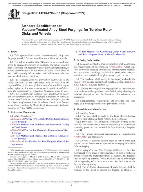 ASTM A471/A471M-19(2024) pdf